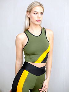 Топ женский Get Striped Khaki