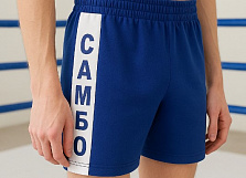 Шорты для самбо ЧС  синий