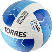 Мяч волейбольный TORRES Simple Color арт.V32115 р.5 синт.кожа ТПУ, клееный
